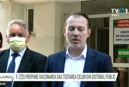 Cîţu: Cei care lucrează în sistemul bugetar ar trebui cu toţii să fie vaccinaţi sau testaţi. România este pregătită pentru un val patru al pandemiei de COVID-19