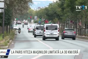 La Paris, viteza maşinilor, limitată la 30 km/oră pentru reducerea poluării