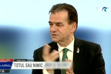 Ludovic Orban, la TVR1:  Dacă cei din partid nu te susțin pentru poziția de președinte, îți pierzi legitimitatea pentru ocuparea funcției deținute, fie că e premier, fie că e președinte