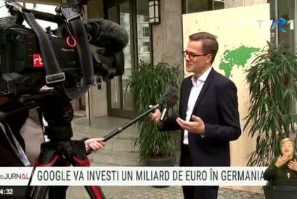 Google investește un miliard de euro în Germania în proiecte de infrastructură informatică, dar și în centrale eoliene și solare