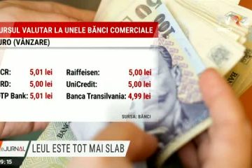 Un nou minim istoric pentru leu. Economiștii nu exclud ca euro să atingă pragul psihologic de 5 lei până la finele anului