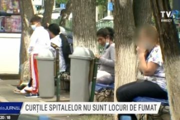 Curțile spitalelor nu sunt locuri pentru fumat. Legea este în vigoare de 5 ani dar nu e respectată