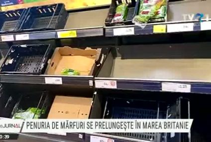 Penuria de mărfuri se prelungește în Marea Britanie. Lipsa șoferilor de camion golește rafturile magazinelor. Guvernul britanic va relaxa regulile de angajare a străinilor