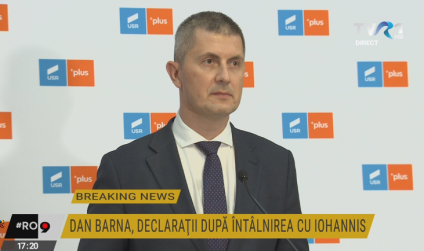 Dan Barna, după întâlnirea cu președintele Iohannis:  A fost o întâlnire formală, nu s-au discutat soluții. În parlament asistăm la un abuz asupra democrației, noua majoritate Cîțu-Ciolacu blochează moțiunea