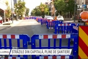 Înainte de începerea școlii, străzile din Capitală sunt pline de șantiere