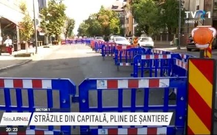 Înainte de începerea școlii, străzile din Capitală sunt pline de șantiere