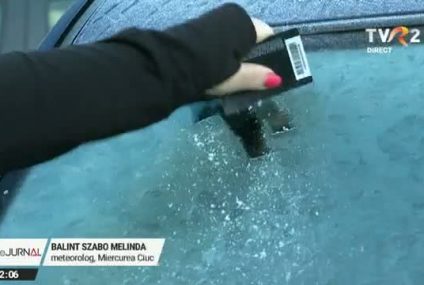 Iarna a venit la Miercurea Ciuc. Mercurul termometrelor a coborât în această dimineață până la -1 grad Celsius