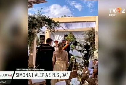 Simona Halep s-a căsătorit cu omul de afaceri Toni Iuruc. Invitați speciali la o ceremonie impresionantă
