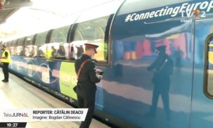 Trenul-simbol Connecting Europe Express a ajuns la București
