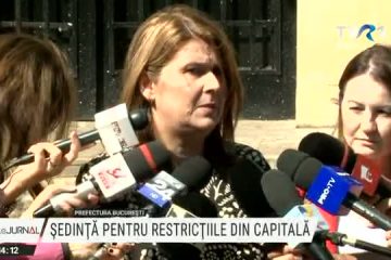 Ședinţă a Comitetului pentru Situaţii de Urgenţă al Municipiului Bucureşti. Capitala a ajuns la o rată de incidență de 2,33 la mia de locuitori