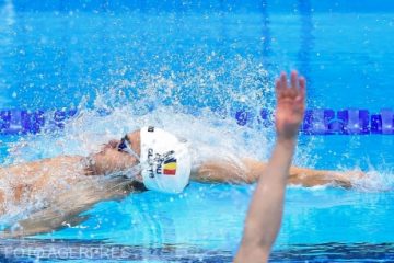 Robert Glință, un nou record național la 50 m spate