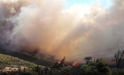 Grecia: Incendii în apropiere de Atena. Mai multe persoane au fost evacuate ca măsură de precauție