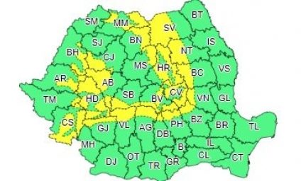 Vreme rece și cod galben de vânt la altitudini ridicate. În Capitală temperaturile nu vor trece de 18 grade Celsius