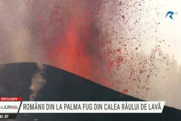 EXCLUSIV. Românii din La Palma fug din calea râului de lavă