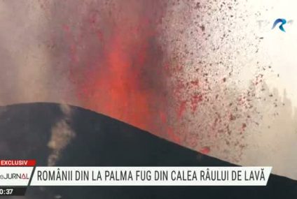 EXCLUSIV. Românii din La Palma fug din calea râului de lavă