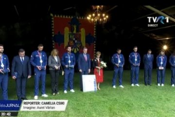 Campionii olimpici au fost sărbătoriți la Palatul Elisabeta de Majestatea Sa Margareta și Principele Radu