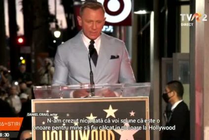 Daniel Craig a primit o stea pe Hollywood Walk of Fame