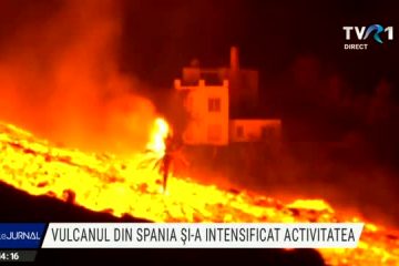 Vulcanul din La Palma continuă să fie foarte activ. Partea de nord a conului s-a prăbuşit