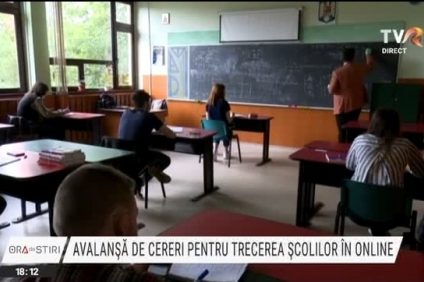 Avalanșă de cereri pentru trecerea școlilor în sistem online. Peste 100 au fost înregistate marți în București