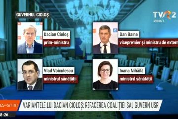 Surse: Lista miniștrilor propuși de USR în cazul unui Guvern minoritar. Moșteanu: Dacă negocierile eșuează, mergem înainte