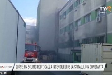 Surse: Un scurtcircuit, cauza incendiului de la Spitalul de Boli Infecțioase din Constanța, în urma căruia au murit mai mulți pacienți