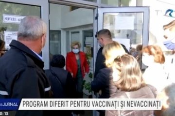 Program diferit pentru vaccinați și nevaccinați la Direcția de Evidență a Populației din Târgu Jiu