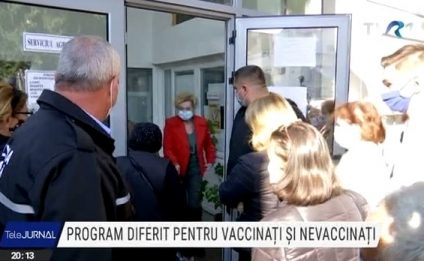 Program diferit pentru vaccinați și nevaccinați la Direcția de Evidență a Populației din Târgu Jiu