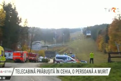 Cehia: O persoană a murit după ce o telecabină s-a desprins de pe cablul de susţinere şi s-a prăbuşit