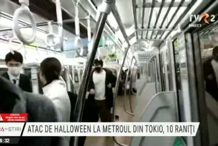 Atac de Halloween la metroul din Tokyo. Cel puţin 11 persoane au fost rănite după ce un bărbat a atacat călătorii cu un cuţit şi i-a stropit cu acid