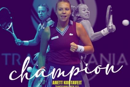Simona Halep a fost învinsă  în finala turneului Transylvania Open de Anett Kontaveit, care se califică astfel la Turneul Campioanelor