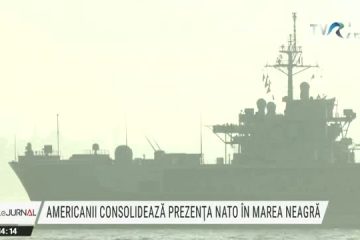 Nava amiral a Flotei a VI-a a Statelor Unite, USS Mount Whitney, se alătură activității aliaților în zona Mării Negre