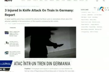 Atac cu cuțitul într-un tren din Germania. Mai mulți călători au fost răniți. Agresorul a fost arestat