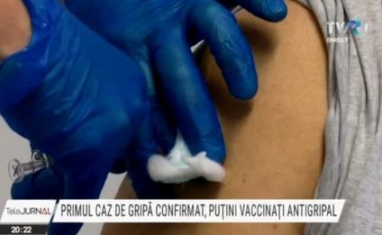 Primul caz de gripă confirmat, puţini vaccinaţi antigripal. Ministerul Sănătății a distribuit sute de mii de doze de vaccin