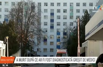 O tânără a murit după ce ar fi fost diagnosticată greșit de medicii de la Spitalul de Urgență din Galați. Avea o infecție, medicii i-au zis că are lombosciatică