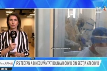 IPS Teofan, Mitropolitul Moldovei și Bucovinei, a binecuvântat bolnavii de Covid-19 din Spitalul de Boli Infecțioase din Iași