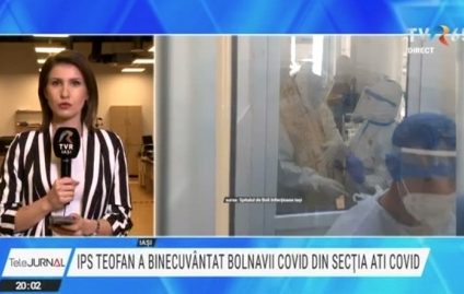 IPS Teofan, Mitropolitul Moldovei și Bucovinei, a binecuvântat bolnavii de Covid-19 din Spitalul de Boli Infecțioase din Iași