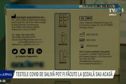 Testele COVID de salivă vor putea fi făcute la școală sau acasă. Totul depinde de decizia fiecărei unități de învățământ