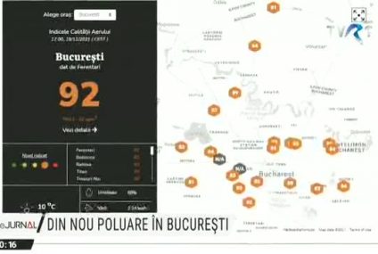 Cod portocaliu spre roșu de poluare în Capitală. Garda de Mediu dă vina pe trafic. Reprezentanții societății civile acuză arderile ilegale de deșeuri