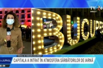 Capitala a intrat în atmosfera sărbătorilor: au fost aprinse luminițele în centru. Acces cu bilet și certificat Covid la Târgul de Crăciun