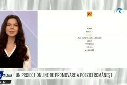 COOLTURA „Aplauze pentru poet”, proiect online de promovare a poeziei românești