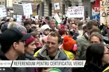 Elvețienii sunt chemați duminică să decidă  prin referendum dacă vor mai accepta sau nu certificatul verde