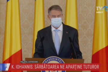 Klaus Iohannis: 1 decembrie este despre solidaritate, coeziune în jurul unor obiective comune, despre rememorarea tuturor reușitelor și a sacrificiilor care le-au făcut posibile