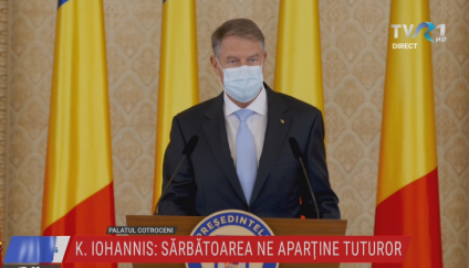 Klaus Iohannis: 1 decembrie este despre solidaritate, coeziune în jurul unor obiective comune, despre rememorarea tuturor reușitelor și a sacrificiilor care le-au făcut posibile