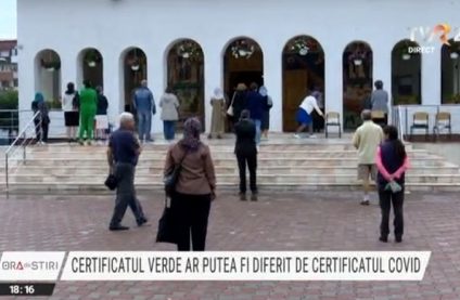 Cultele religioase cer acces liber în biserici și pentru vaccinați, și pentru nevaccinați. Autoritățile spun că certificatul verde ar putea fi diferit de certificatul Covid