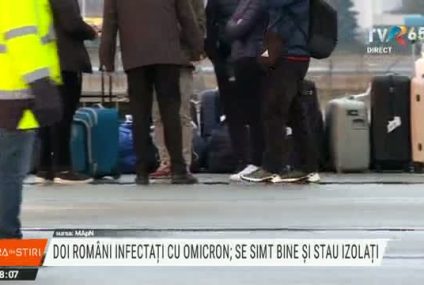 Starea celor doi români infectați cu Omicron: Bărbatul din Vaslui este asimptomatic, iar femeia din Codlea are simptome minore. Ambii sunt izolați la domiciliu