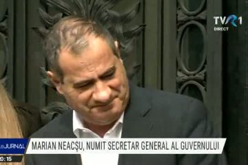 Marian Neacşu este de marți secretar general al Guvernului
