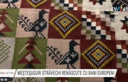 Meșteșuguri străvechi renăscute cu bani europeni. O familie din Botoșani a deschis un atelier de covoare și ștergare țesute manual