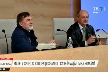 EXCLUSIV Tinerii spanioli care studiază Limba română la Universitatea din Alicante, impresionaţi de întâlnirea cu Matei Vişniec şi piesa „Migranţi sau Prea mulţi în barca asta nenorocită”