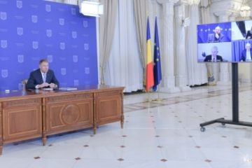Klaus Iohannis, videoconferință cu lideri europeni, în pregătirea Summitului Parteneriatului Estic şi Consiliului European