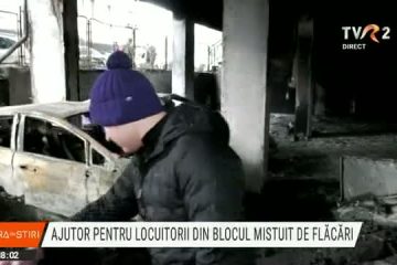 Oameni simpli și firme private, în ajutorul locatarilor din blocul mistuit de flăcări la Constanța